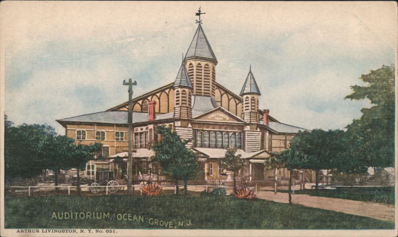 Great Auditorium with Horse-Drawn Carriage Ocean Grove New Jersey