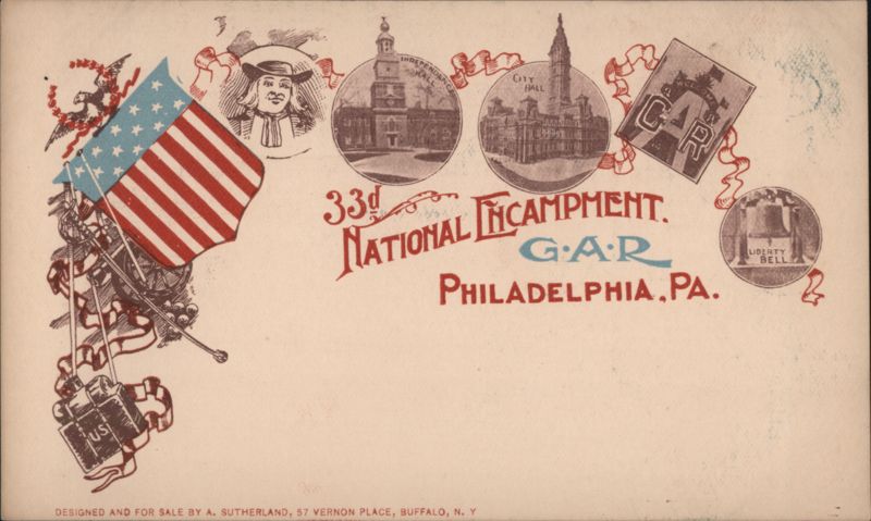 33rd National Encampment G.A.R. Philadelphia Pennsylvania