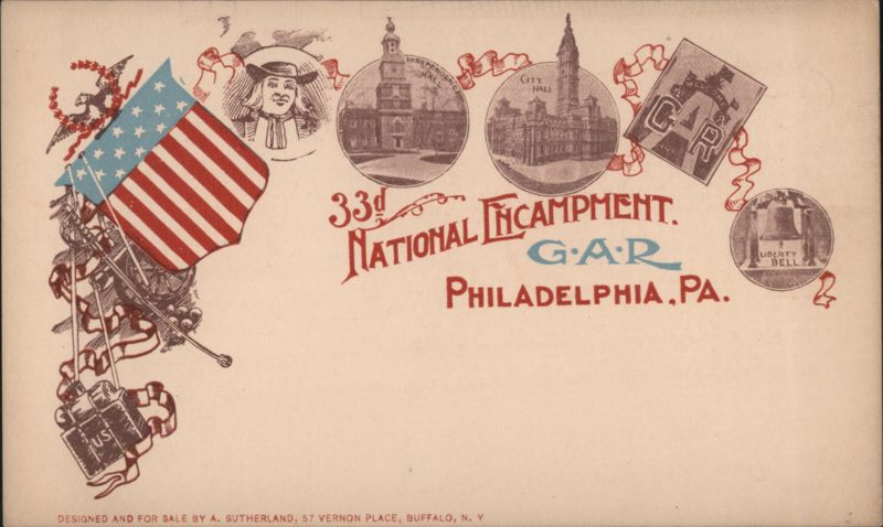 33rd National Encampment G.A.R. Philadelphia Pennsylvania