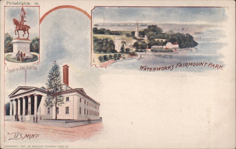 Joan of Arc Statue, Fairmount Park Waterworks & U.S. Mint Philadelphia Pennsylvania