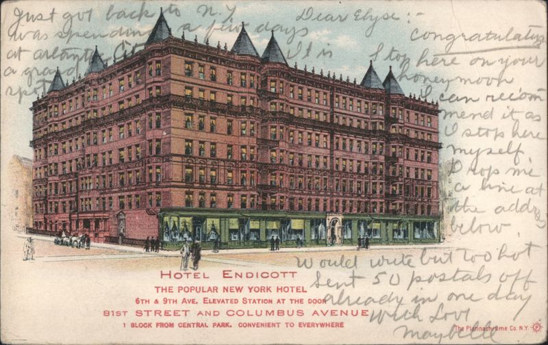 Hotel Endicott at 81st Street and Columbus Avenue New York
