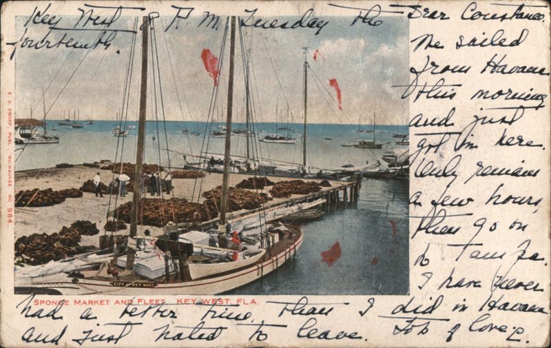 Sponge Market and Fleet, Key West Harbor