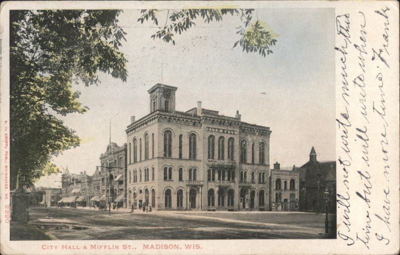 City Hall & Mifflin Street Madison Wisconsin