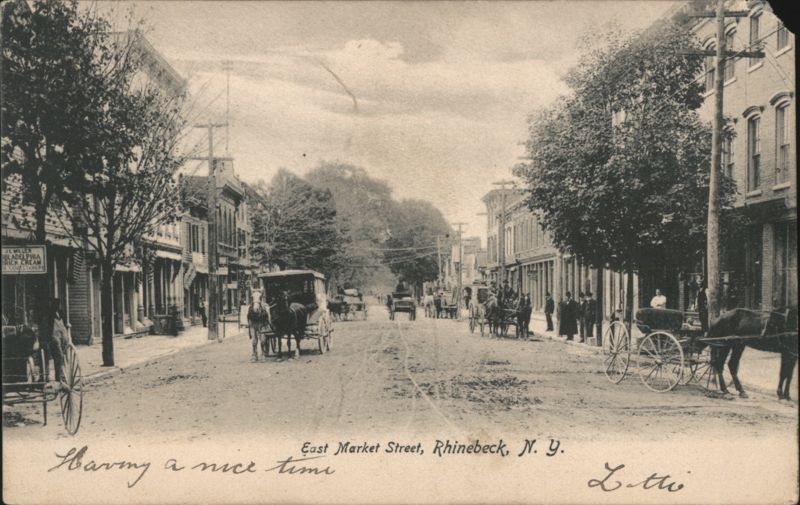 East Market Street with Horse-Drawn Carriages
