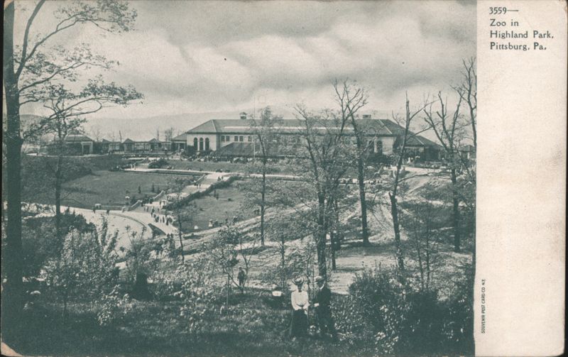 Zoo Main Building and Terraced Grounds in Highland Park Pittsburgh Pennsylvania