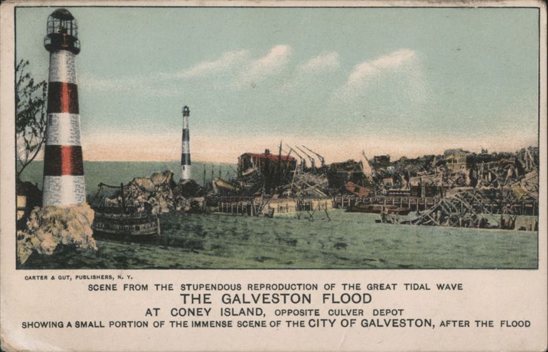 Galveston Flood Reproduction at Coney Island