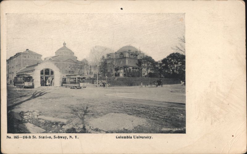 116th St. Subway Station and Columbia University New York