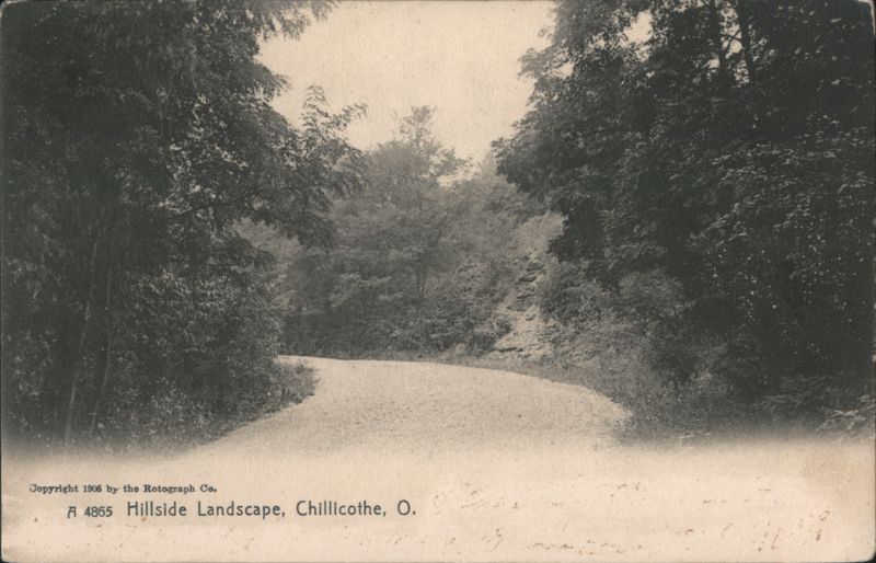 Hillside Landscape with Winding Road Chillicothe Ohio