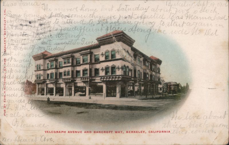 Telegraph Avenue and Bancroft Way Corner Building Berkeley California
