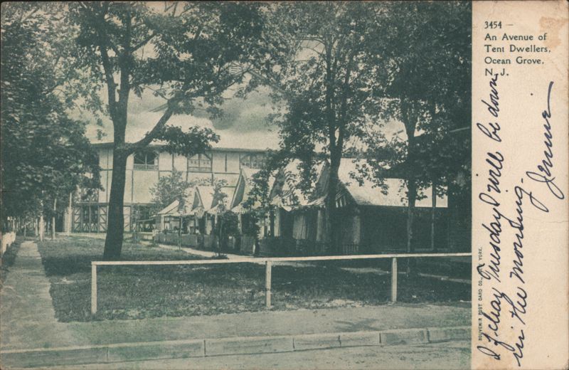 An Avenue of Tent Dwellers Ocean Grove New Jersey