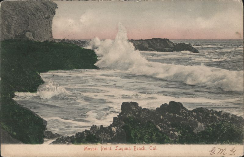 Mussel Point Coastal Scene Laguna Beach California