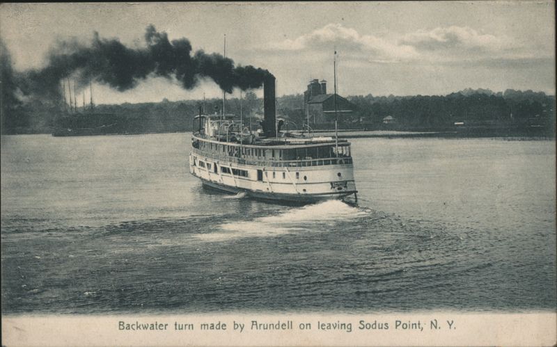 Steamboat Arundell Making Backwater Turn Sodus Point New York