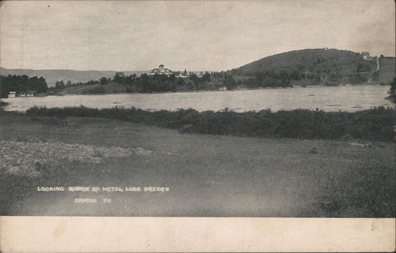 Looking North at Hotel Lake Breeze Canton Pennsylvania