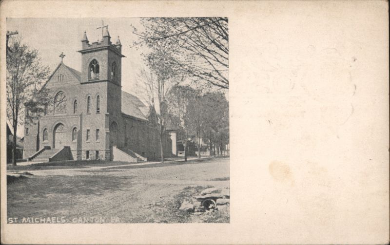 St. Michael's Church with Bell Tower Canton Pennsylvania