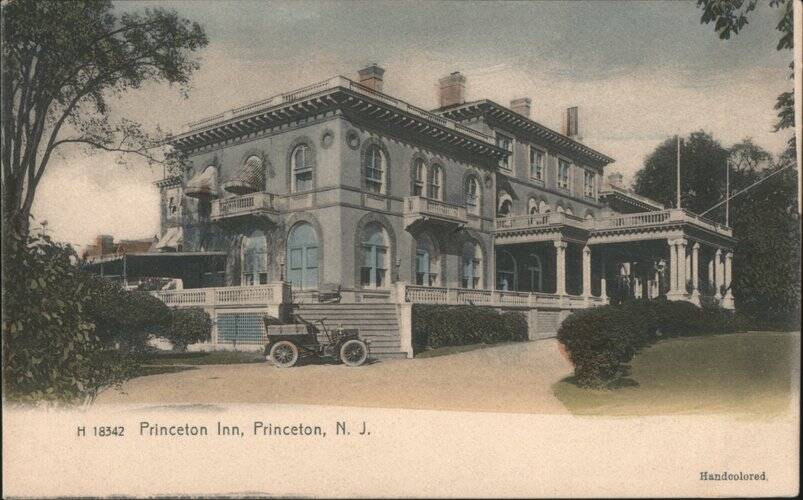 Princeton Inn with Early Automobile New Jersey
