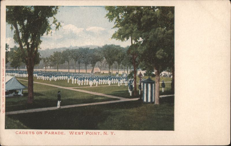 Cadets on Parade at West Point Military Academy New York