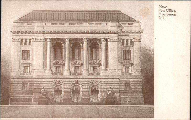 New Post Office Building Architectural Rendering Providence Rhode Island