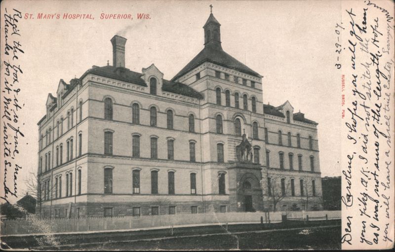 St. Mary's Hospital with Central Tower Superior Wisconsin