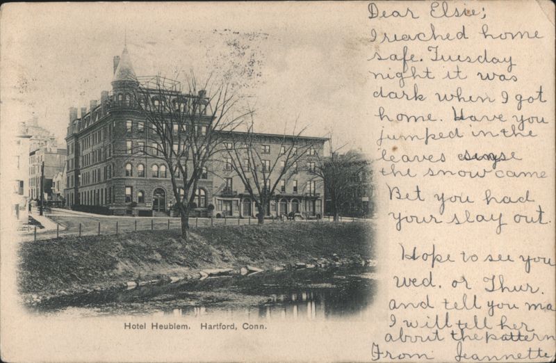 Hotel Heublem and Adjacent Buildings Hartford Connecticut