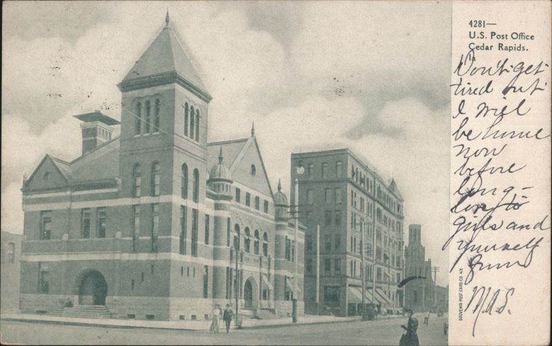 U.S. Post Office Building Cedar Rapids Iowa