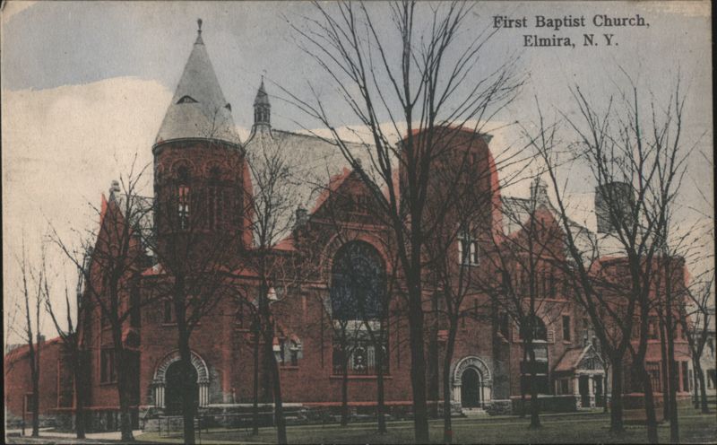 First Baptist Church with Conical Tower