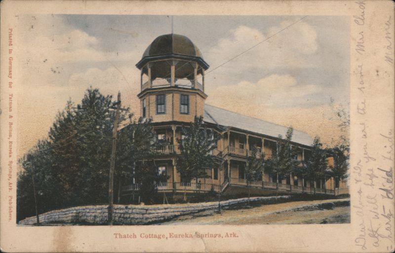 Thatch Cottage with Octagonal Tower Eureka Springs Arkansas