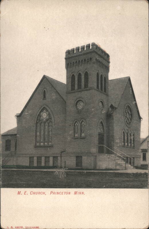 M. E. Church with Crenellated Tower Princeton Minnesota