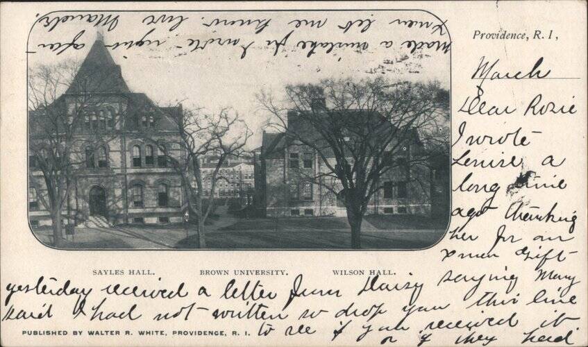 Sayles Hall and Wilson Hall, Brown University Providence Rhode Island