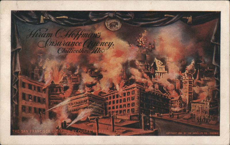San Francisco Disaster 1906, Hiram C. Hoffman's Insurance California