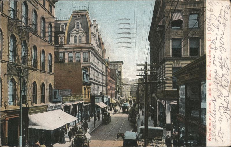 Westminster Street Looking East Providence Rhode Island