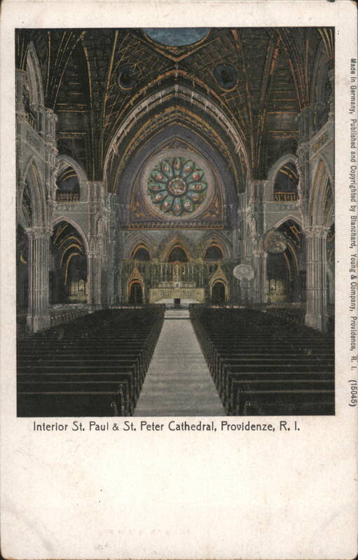 Interior of St. Paul & St. Peter Cathedral Providence Rhode Island