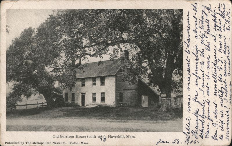 Old Garrison House (built 1680) Haverhill Massachusetts