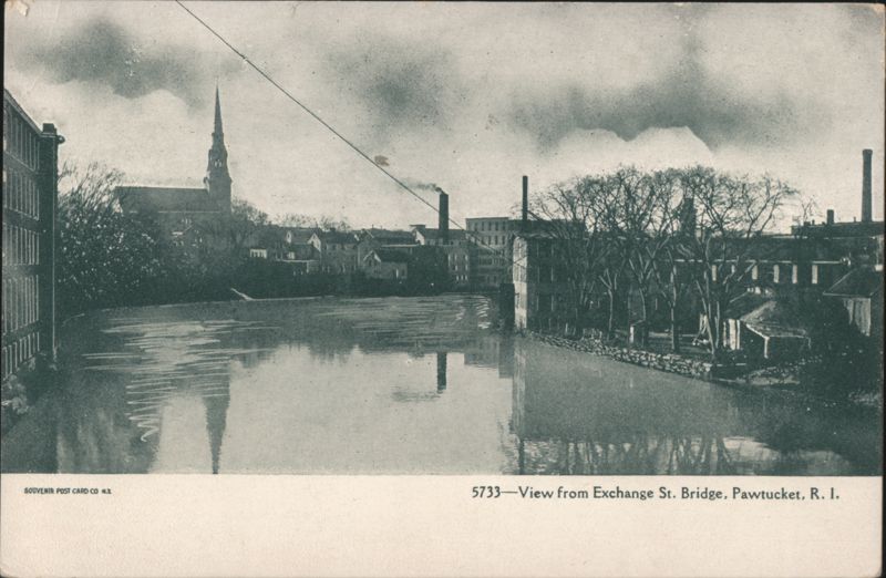 View from Exchange St. Bridge Pawtucket Rhode Island