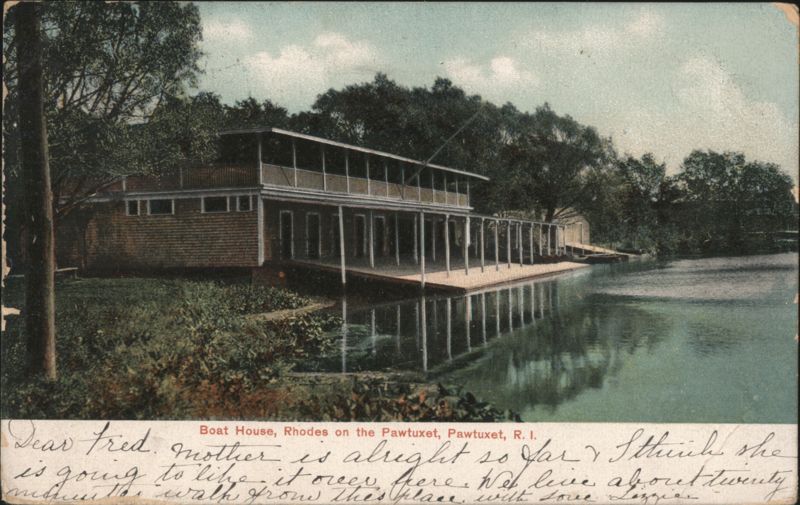 Boat House at Rhodes on the Pawtuxet Rhode Island