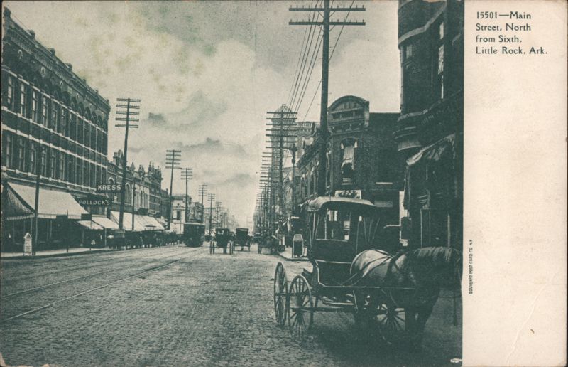 Main Street, North from Sixth Little Rock Arkansas