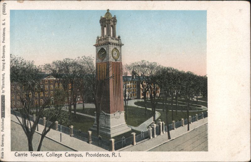 Carrie Tower, College Campus Providence Rhode Island