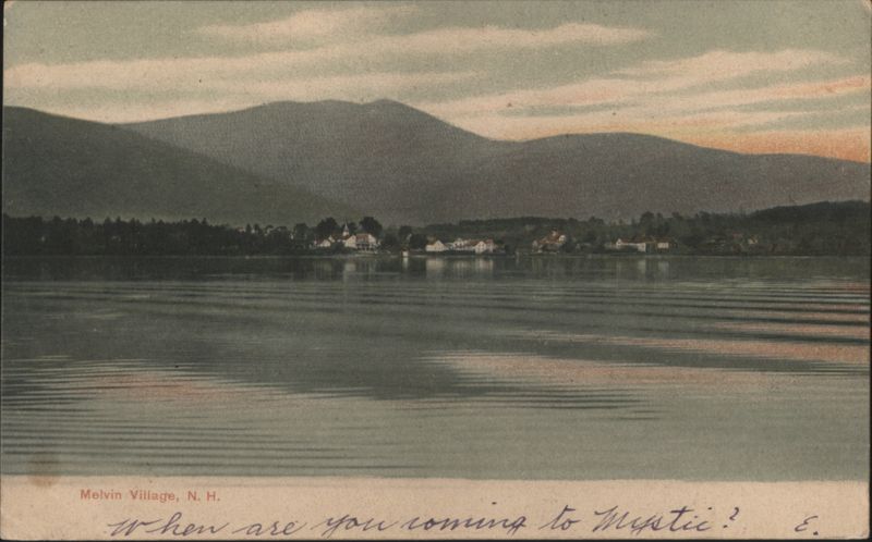 Melvin Village and Mountains from the Water