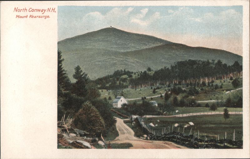 Mount Kearsarge with White House and Winding Road North Conway New Hampshire
