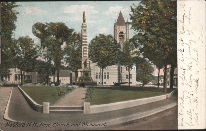 First Church and Monument Nashua New Hampshire