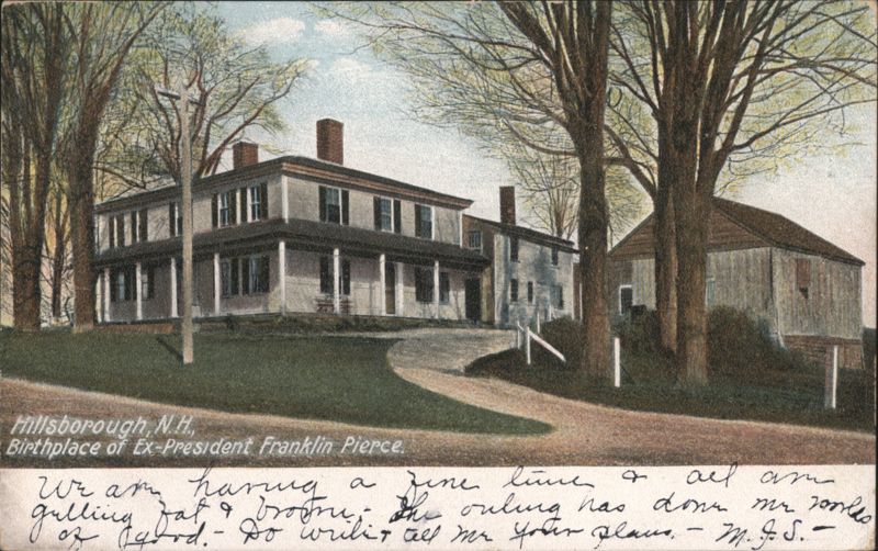 Birthplace of Ex-President Franklin Pierce Hillsborough New Hampshire