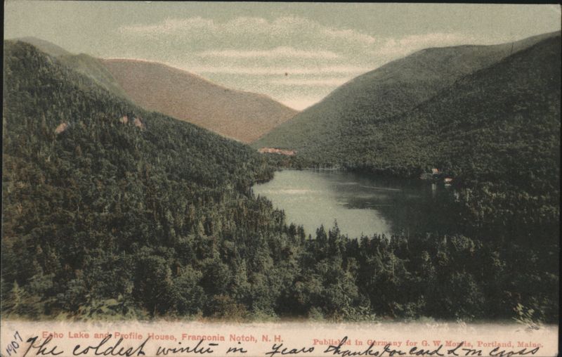 Echo Lake and Profile House, Franconia Notch