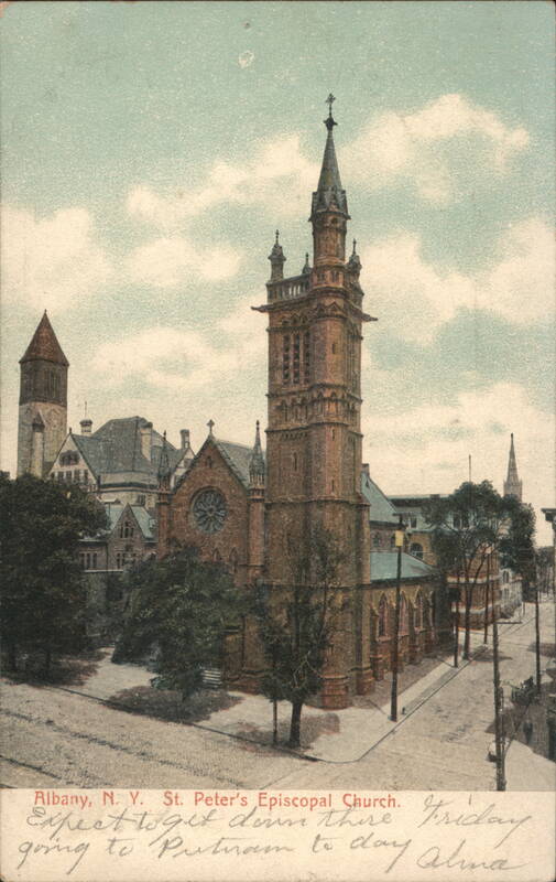 St. Peter's Episcopal Church with Ornate Gothic Spire