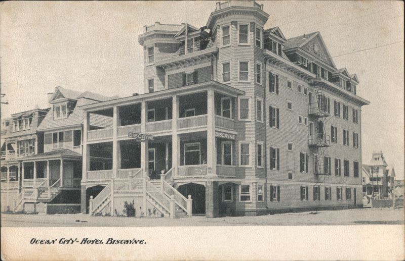 Hotel Biscayne with Multi-Level Porch and Corner Tower