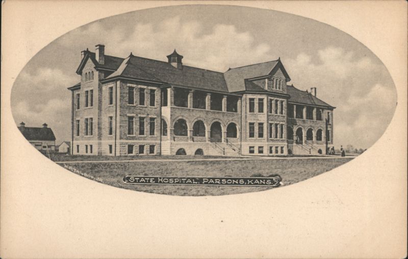 State Hospital Building with Arched Entryways