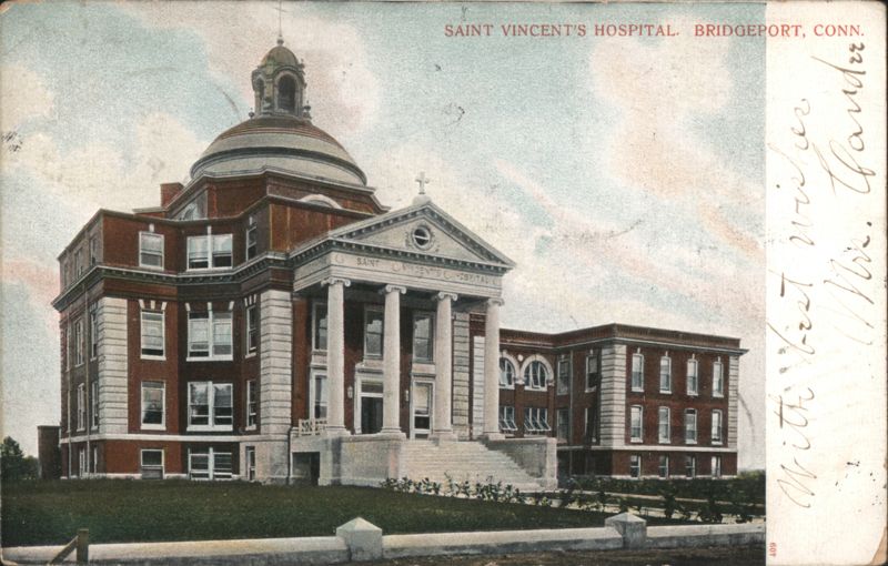 Saint Vincent's Hospital with Dome and Portico