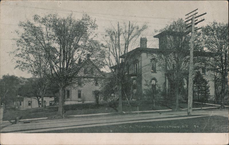 W.C.A. Hospital and Chautauqua Lake Map