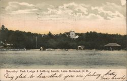 Soo-ni-pi Park Lodge & Bathing Beach Postcard