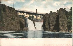 Chasm Bridge, Passaic Falls Postcard