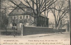 Friends Meeting House, 4th and West Sts. Postcard