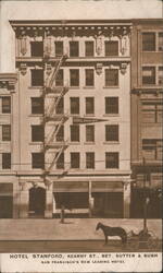 Hotel Stanford, Kearny St. Postcard